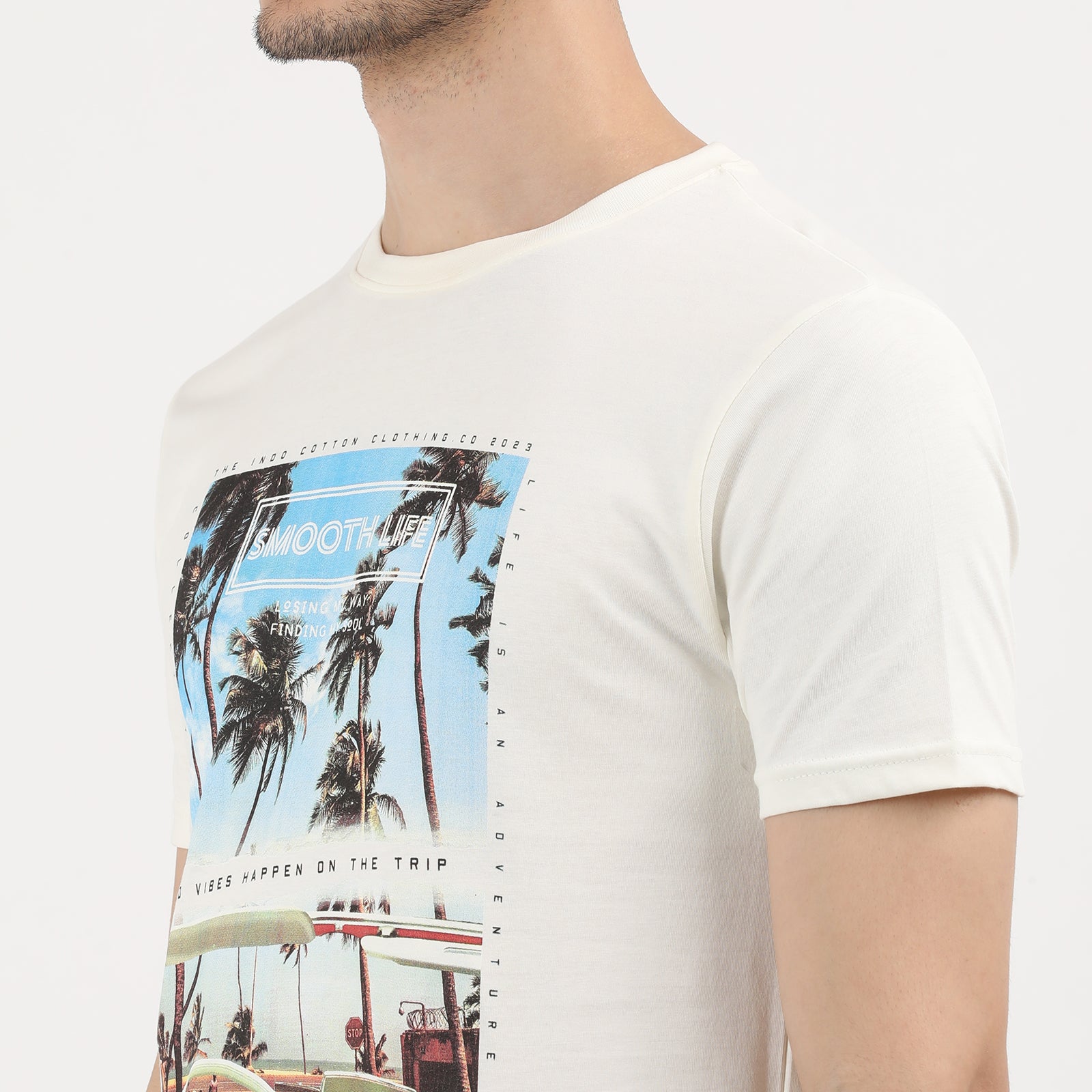 Venilla-Ice-Tropical_Beach_Sunset-Graphic-T-Shirt