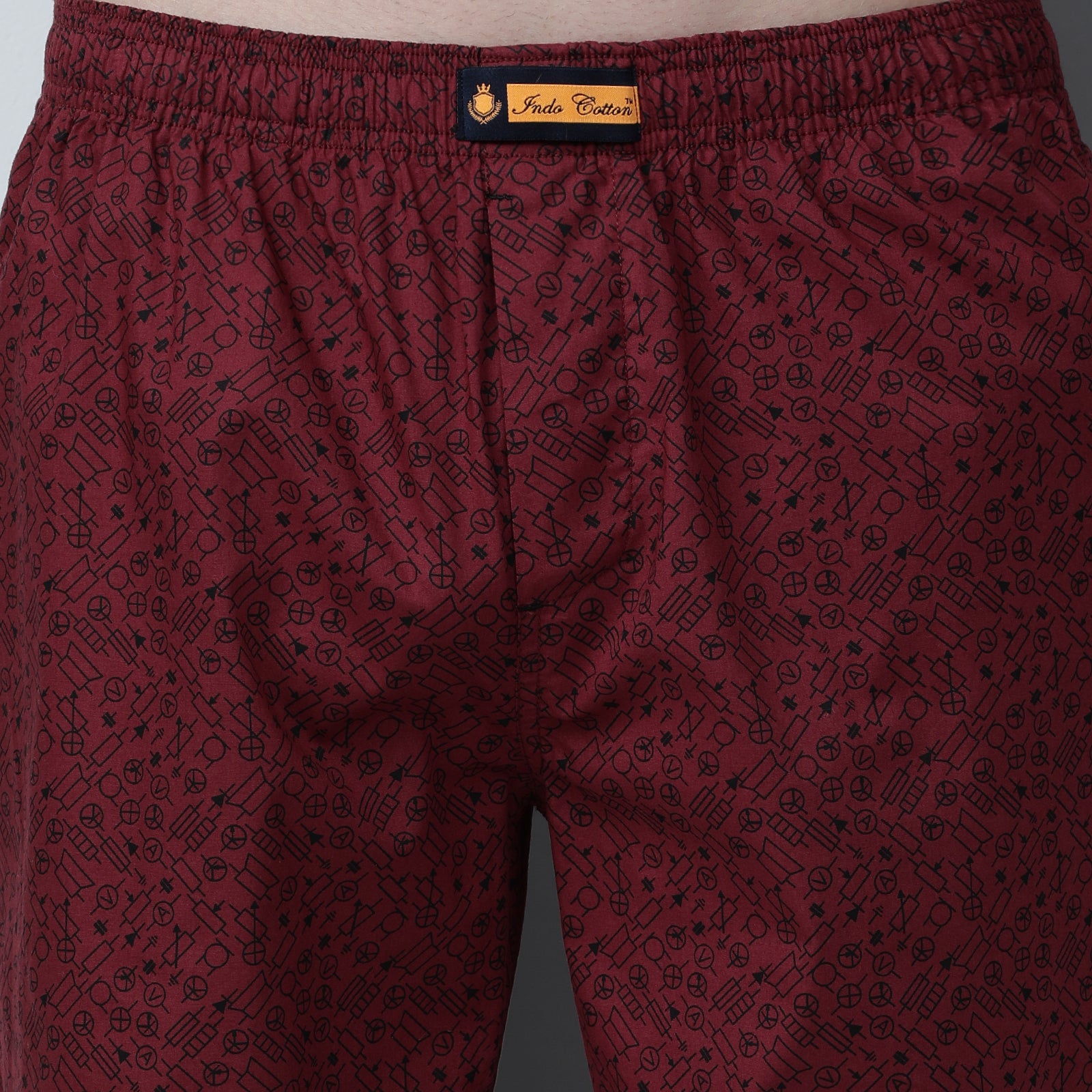 Marron Printed Lounge Pant