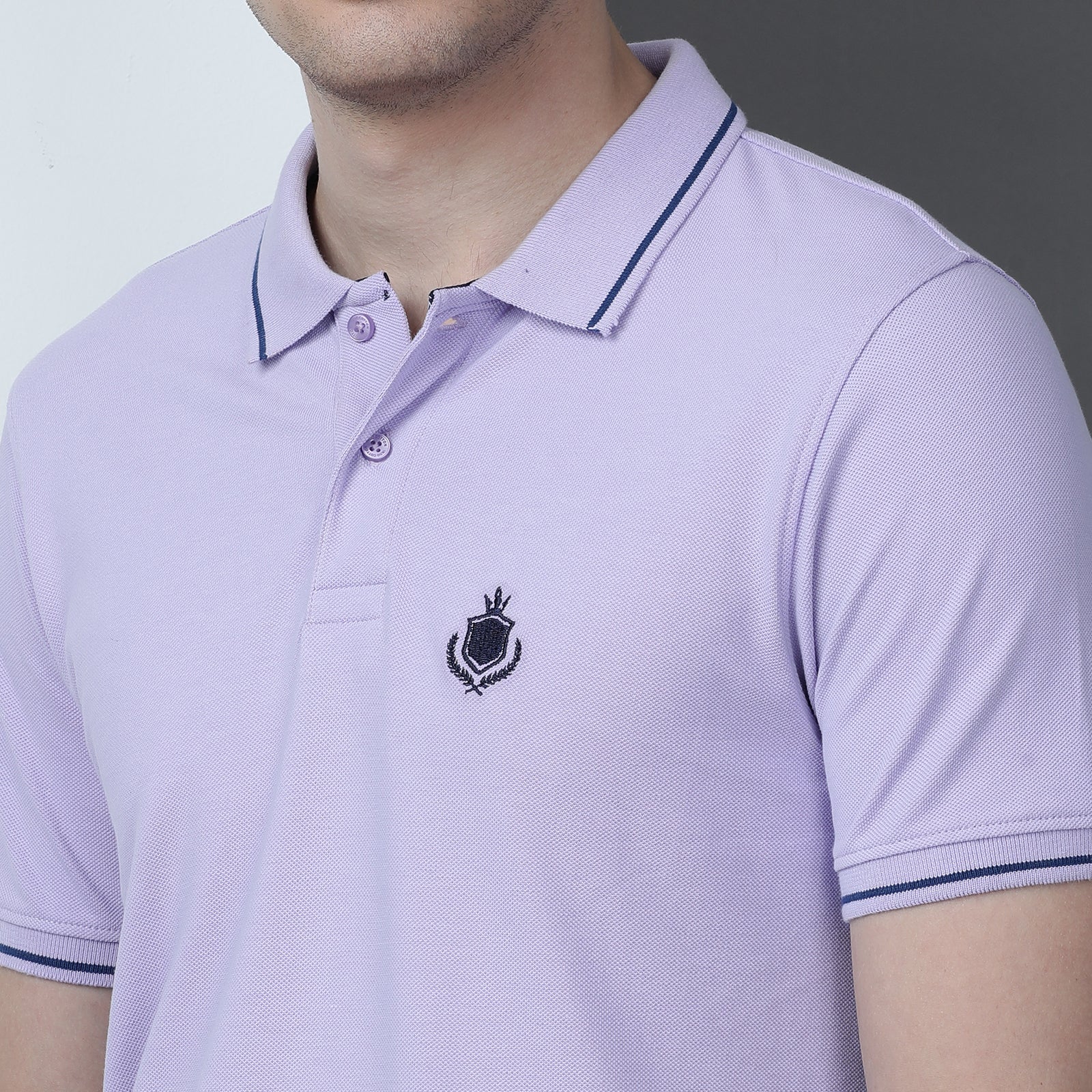 Solid Men Slim Fit Polo T-Shirt