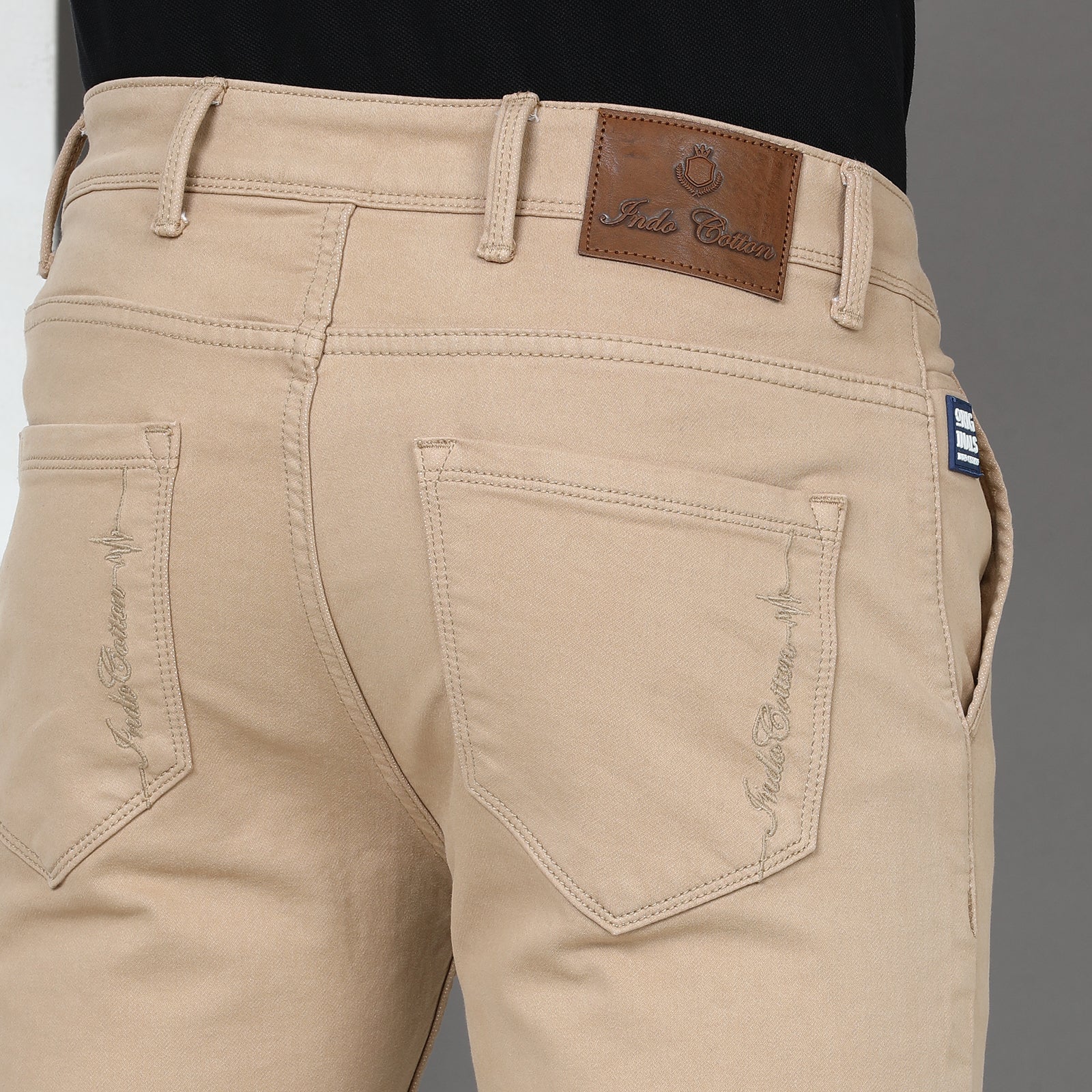 RFD Denim Beige Midrise Slim Fit Jeans