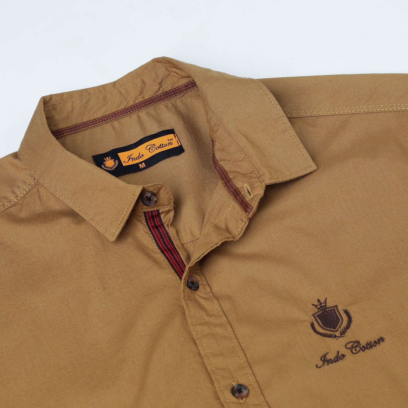 Mustard Solid Full Sleeve Shirt