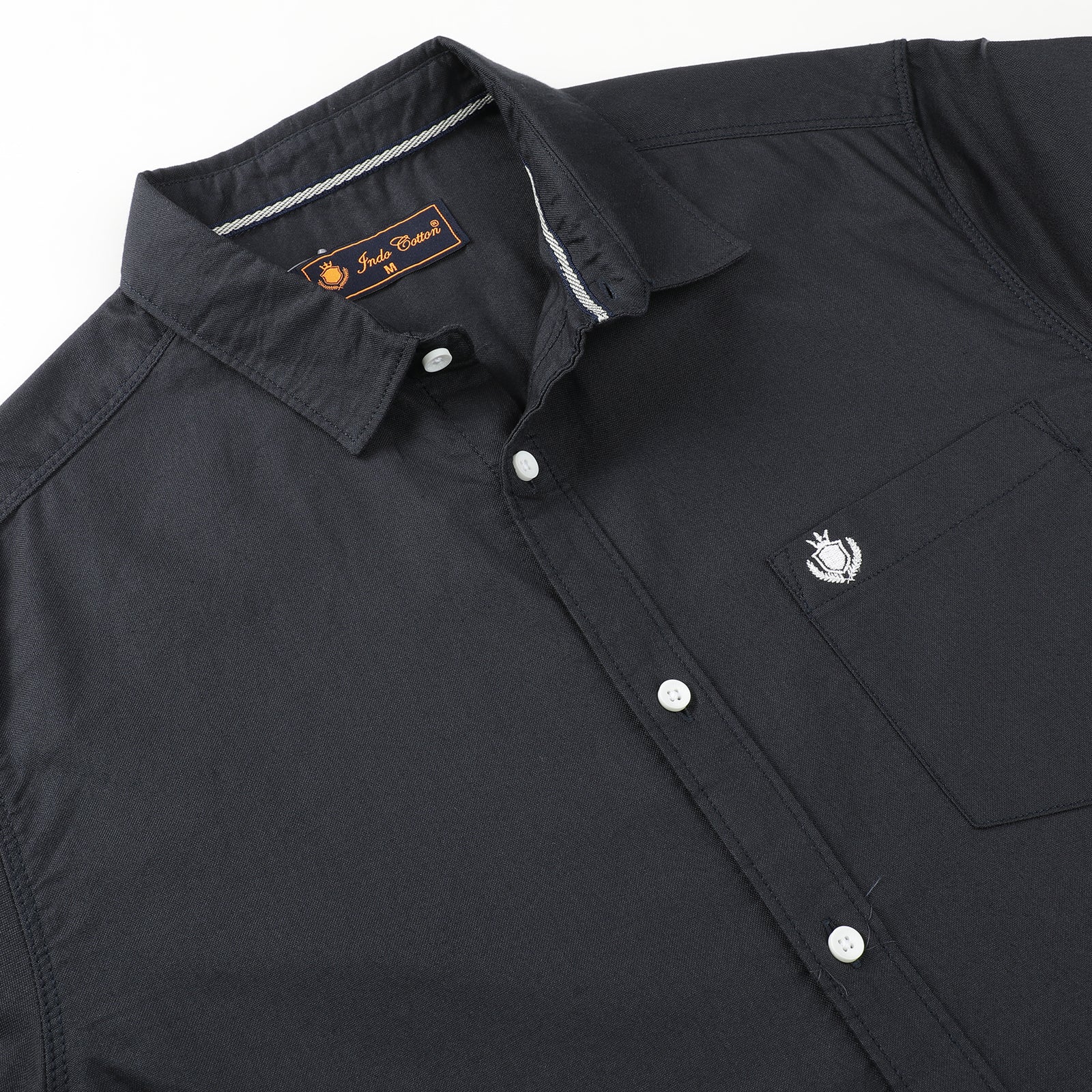 Dark Navy Solid Full Sleeve Casual Shirt