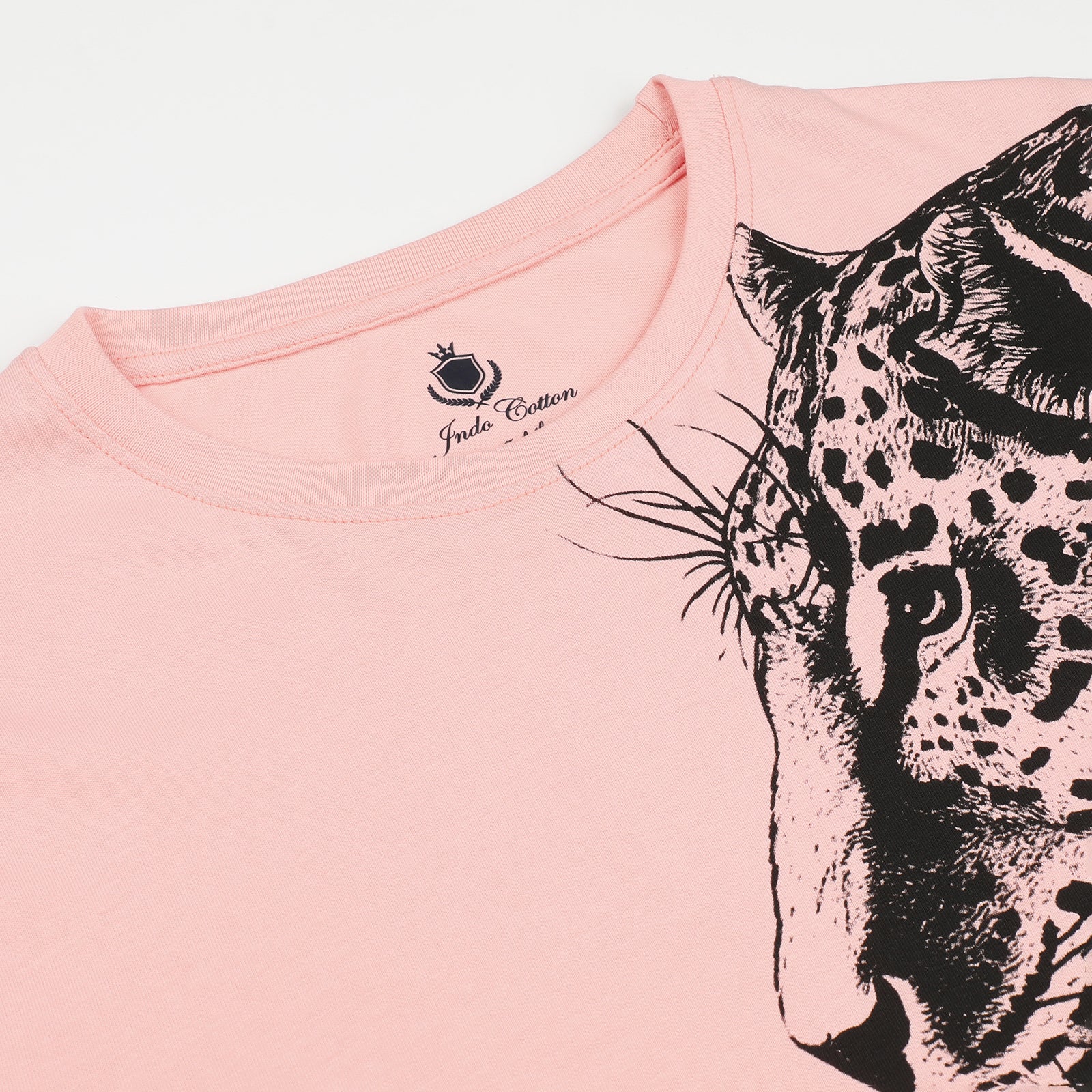 Impatiens Pink Roaring Style Leopard Print T-Shirt