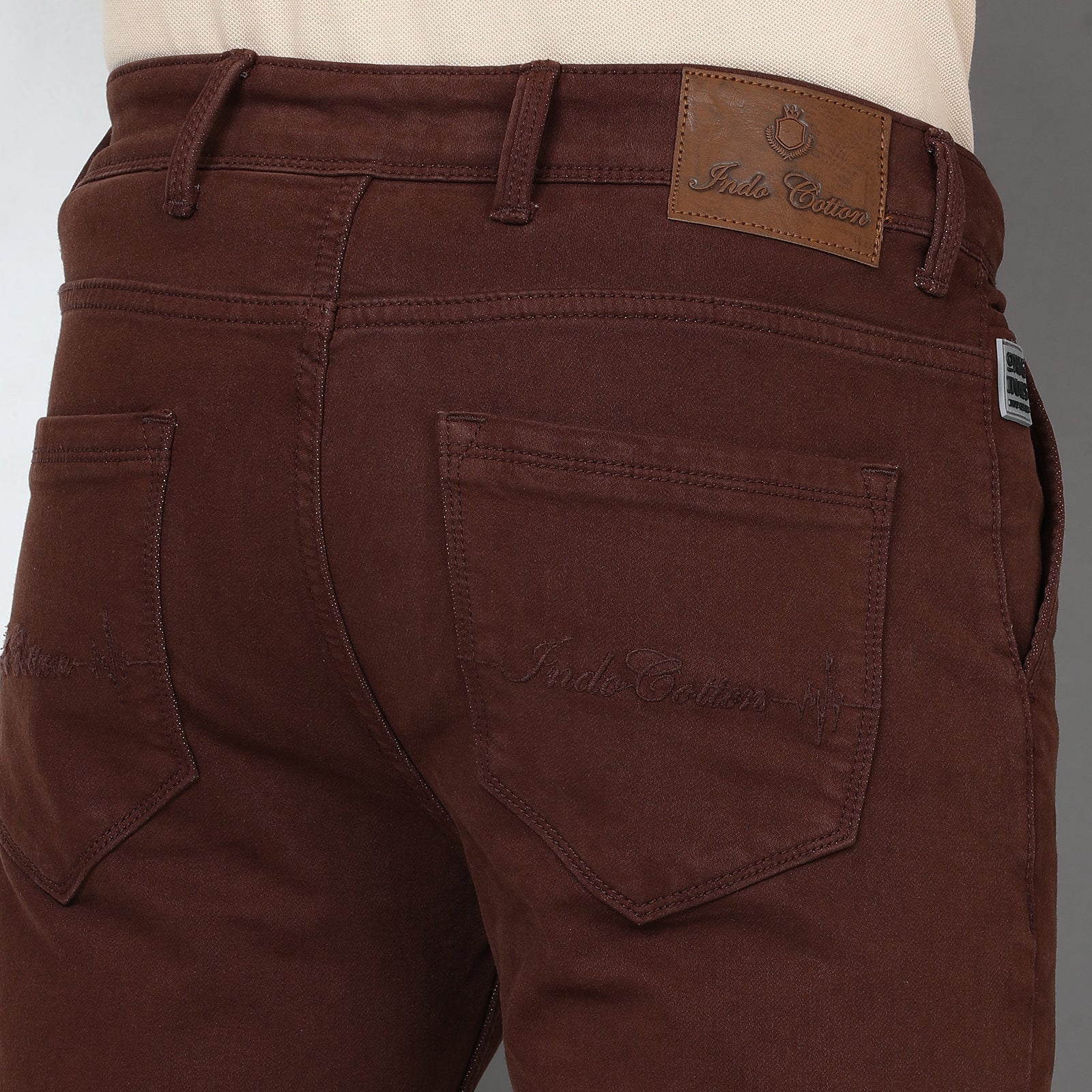 RFD Denim Brown Midrise Slim Fit Jeans