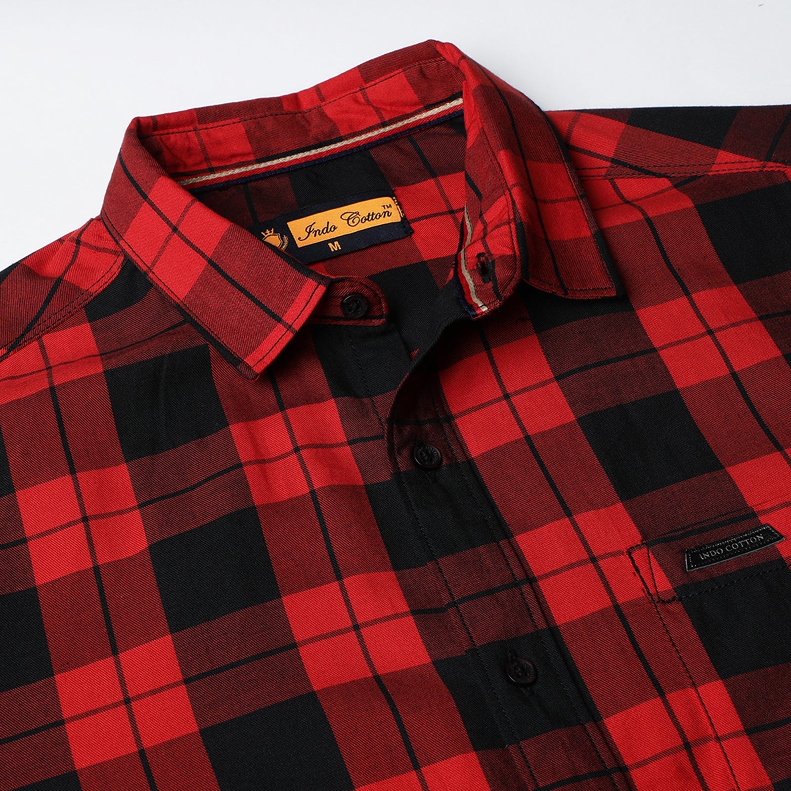 Black & Red Full Sleeve Checks Shirt