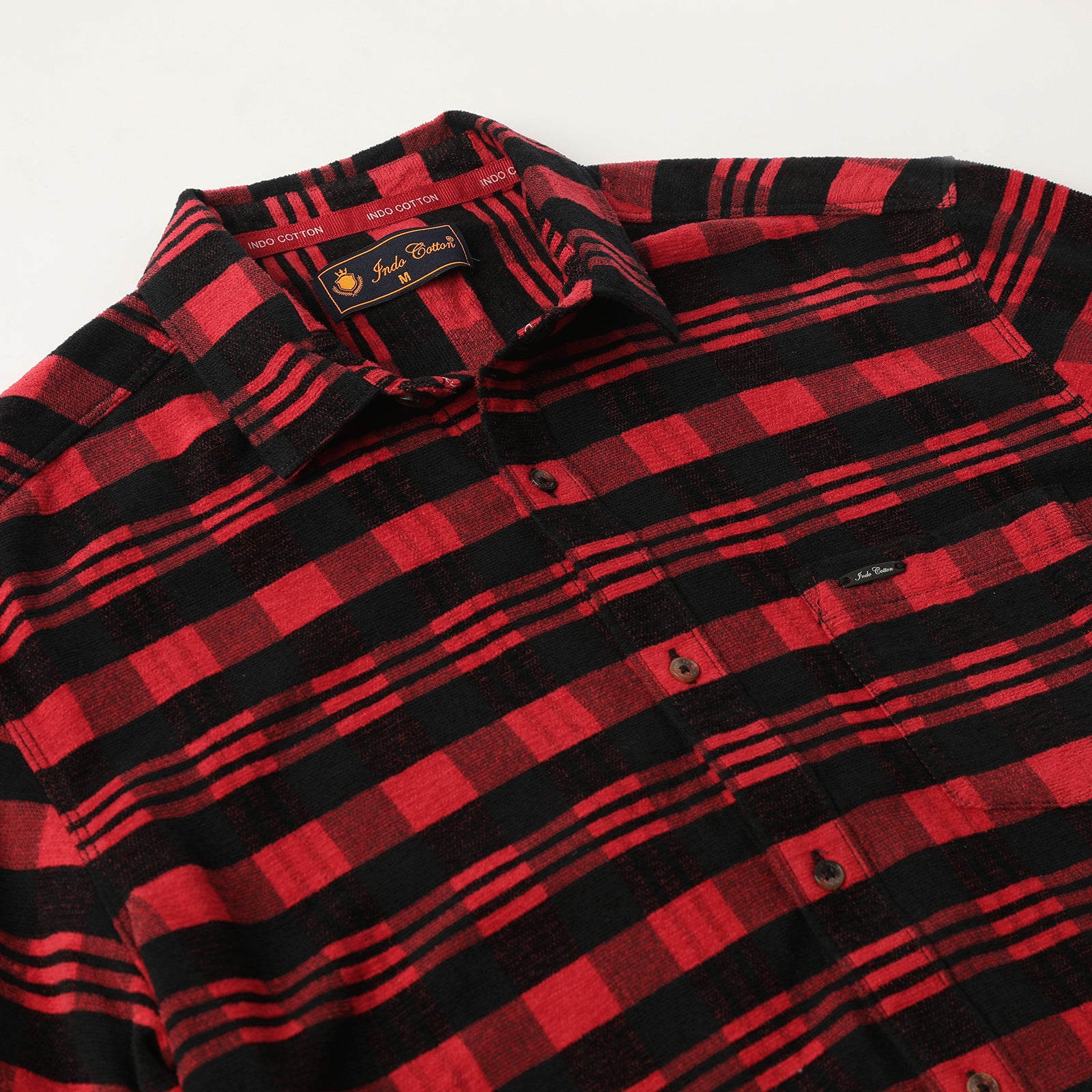 Black & Red Checks Full Sleeve Shirt