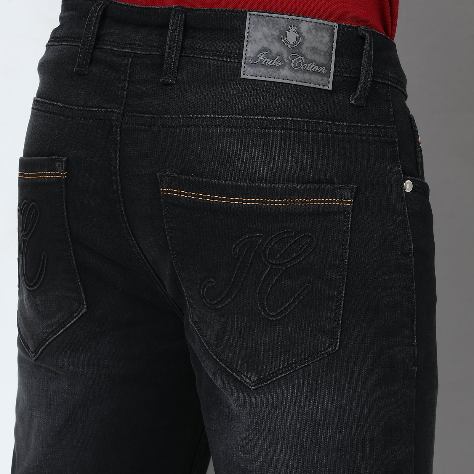 Denim Black Midrise Slim Fit Jeans