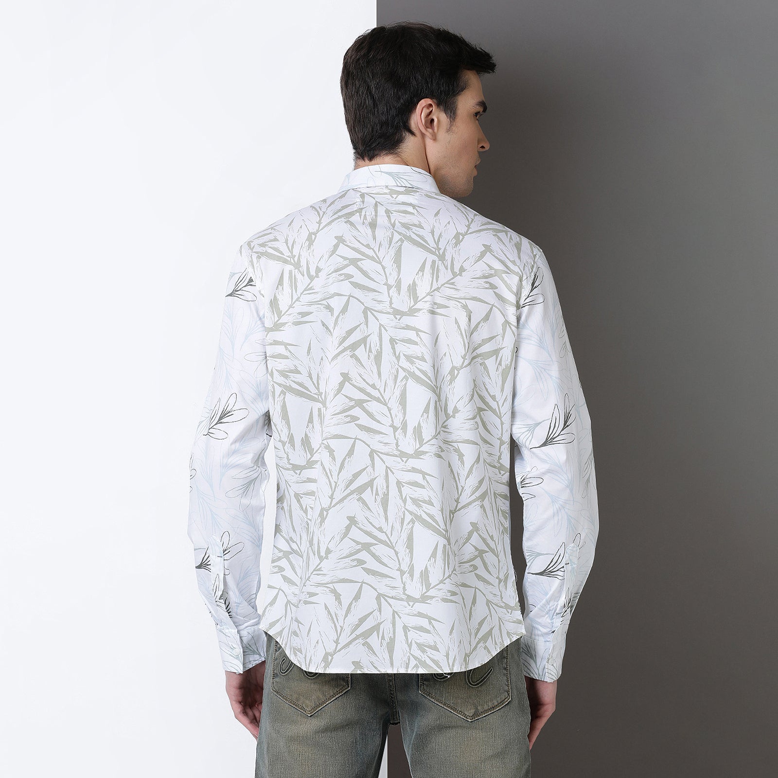 Cut & Sew Printed full sleeve shirt